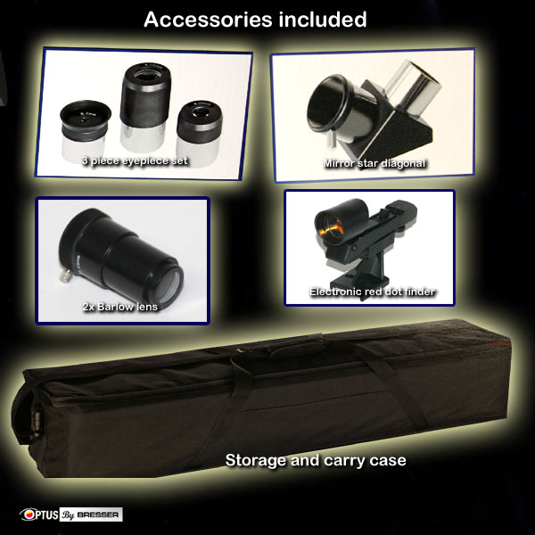 Optus 60mm computerised GOTO astronomy telescope starter kit